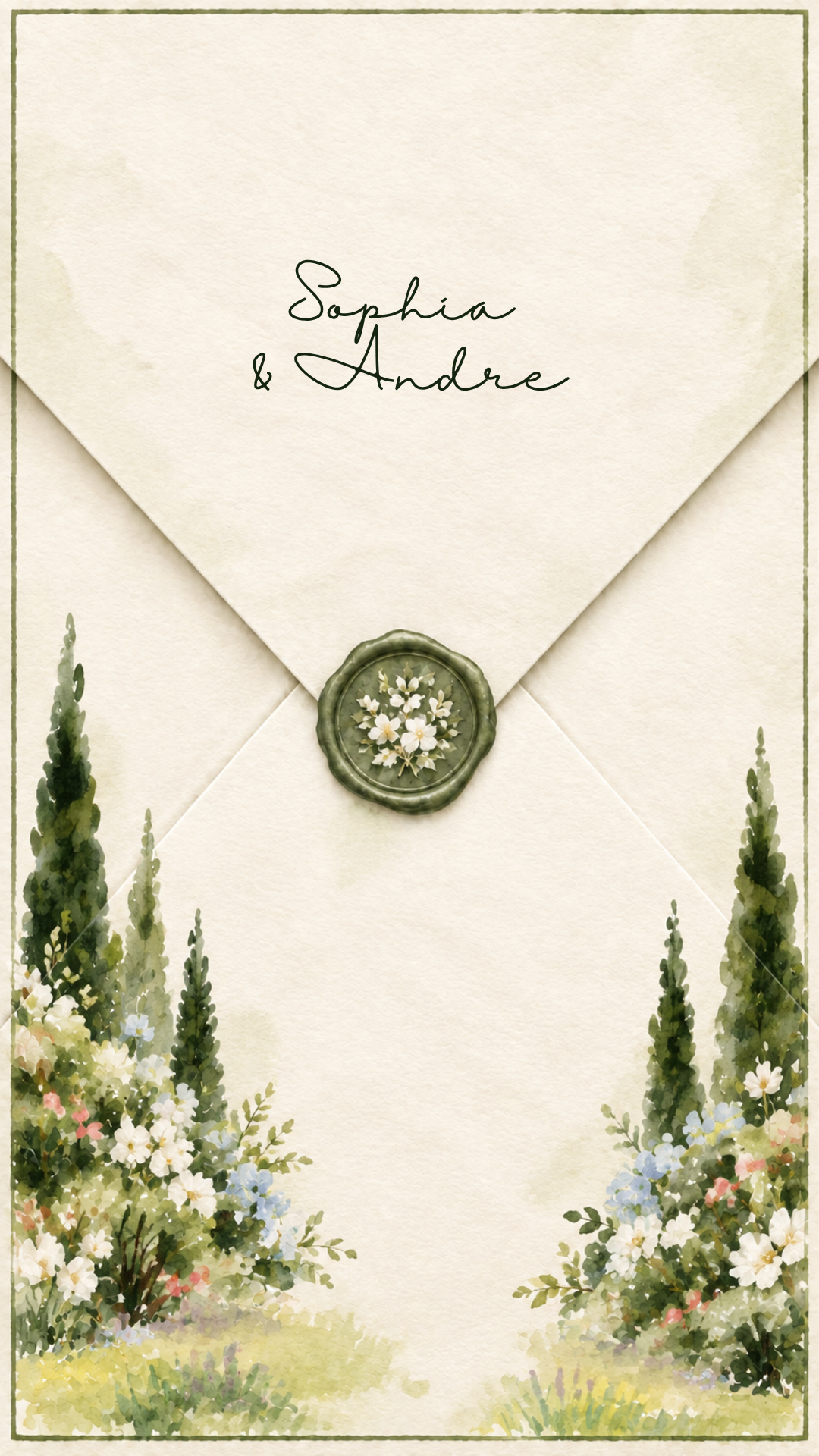 Vows in Bloom phone preview
